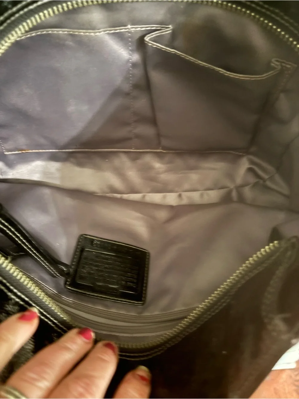 Coach  Signature Canvas Tote with Crossbody Pouch